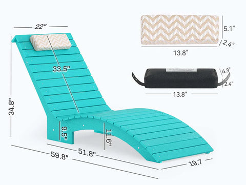 Image of AquaCurve™ AquaWave In-Pool Chaise Lounge Chair and Table for Spacious Tanning Ledges