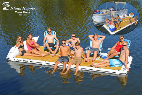 Image of Island Hopper Elite Class Patio Dock 15′ Floating Platform
