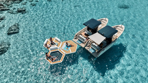 Image of Yachtbeach by Spinera Inflatable HEX Party Zone 2.50 Lounger