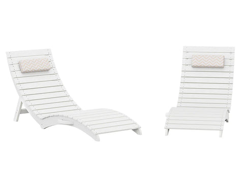 Image of AquaCurve™ AquaWave Pre-Assembled Folding Pool Lounge Chair for Tanning Ledge