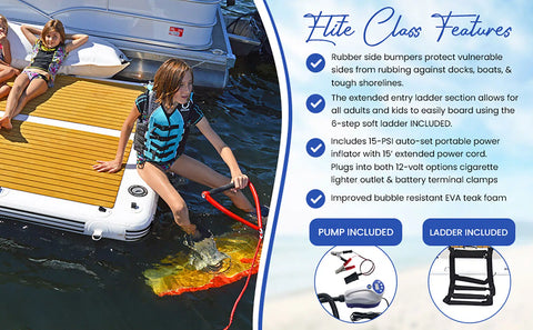 Image of Island Hopper Elite Class Patio Dock 15′ Floating Platform