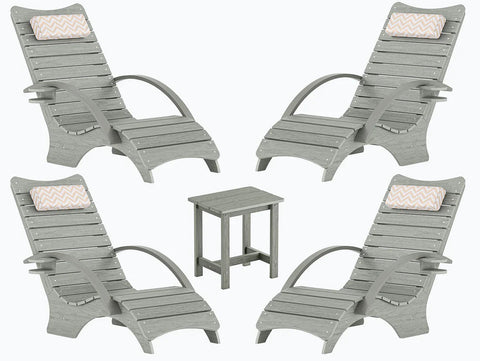 Image of AquaCurve™ AquaWave In-Pool Lounge Chair with Armrests & Cup Holder for Tanning Ledge and Sun Shelf