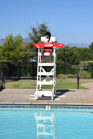 Image of Aquamentor 72" Lifeguard Chair - Stable Lifesaving Platform