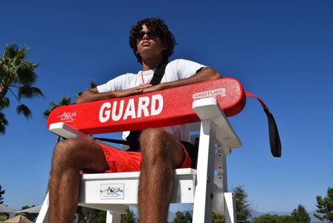 Image of Aquamentor 72" Lifeguard Chair - Stable Lifesaving Platform