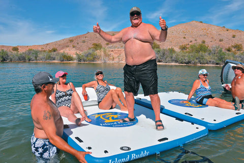 Image of Island Buddy Inflatable Water Platform & Dock by Island Hopper