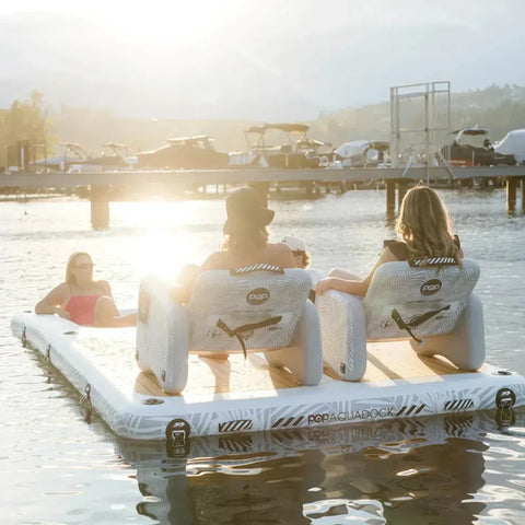 Image of Pop Board Co 14' AquaDock - Inflatable Dock Platform and Lounger *PREORDER JULY 15TH*