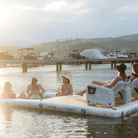 Image of Pop Board Co 14' AquaDock - Inflatable Dock Platform and Lounger *PREORDER JULY 15TH*