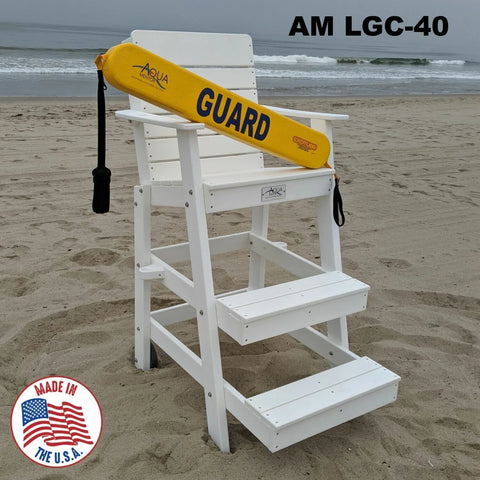 Image of Aquamentor 40" Lifeguard Chair - Compact and Stable Lifeguard Station