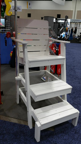 Image of Aquamentor 40" Lifeguard Chair - Compact and Stable Lifeguard Station