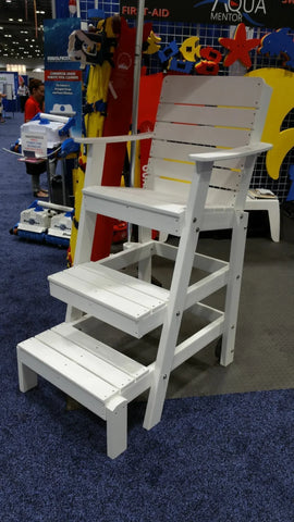 Image of Aquamentor 40" Lifeguard Chair - Compact and Stable Lifeguard Station