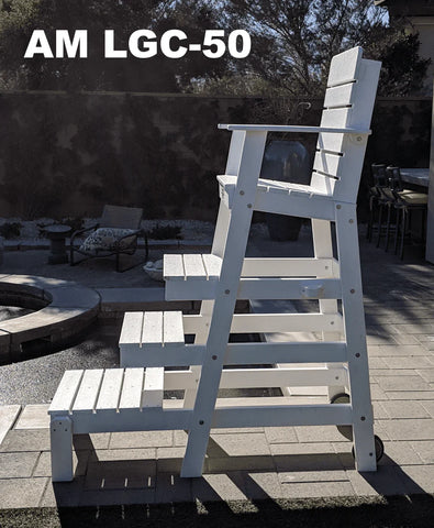 Image of Aquamentor 50" Lifeguard Chair - Compact and Stable Lifeguard Station