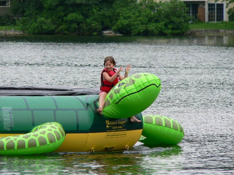 Image of 15' Island Hopper "Turtle Jump" Premium Water Trampoline