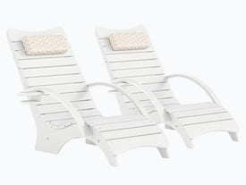 AquaCurve™ AquaWave In-Pool Lounge Chair with Armrests & Cup Holder for Tanning Ledge and Sun Shelf