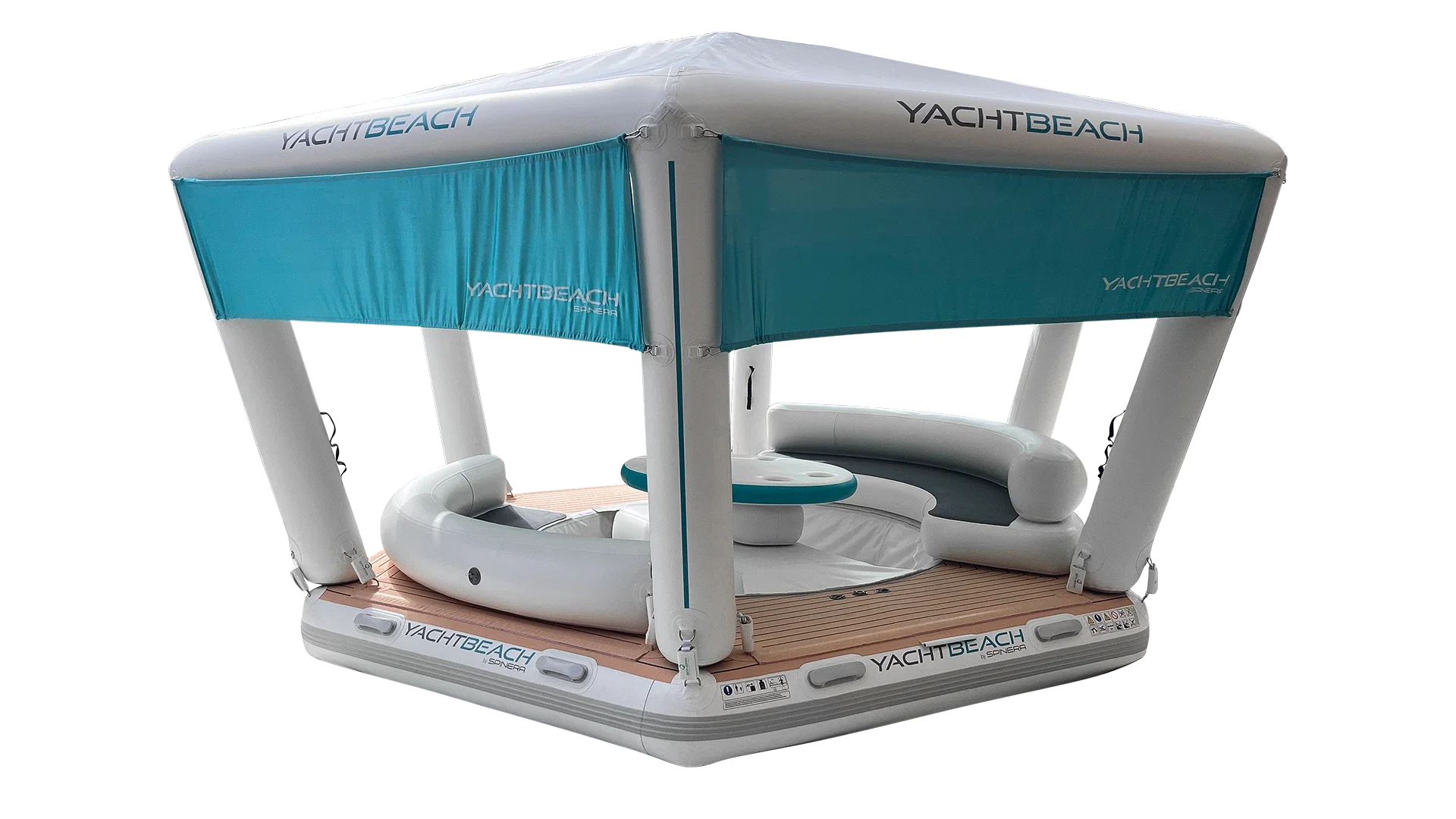 Yachtbeach by Spinera Inflatable Pavilion 4.10 Beachclub Setup