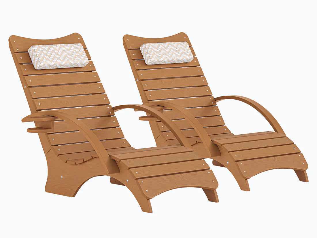 AquaCurve™ AquaWave In-Pool Lounge Chair with Armrests & Cup Holder for Tanning Ledge and Sun Shelf