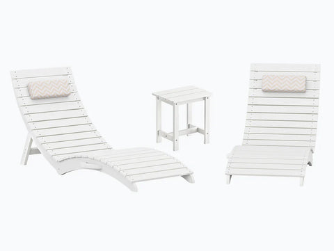 Image of AquaCurve™ AquaWave Pre-Assembled Folding Pool Lounge Chair for Tanning Ledge