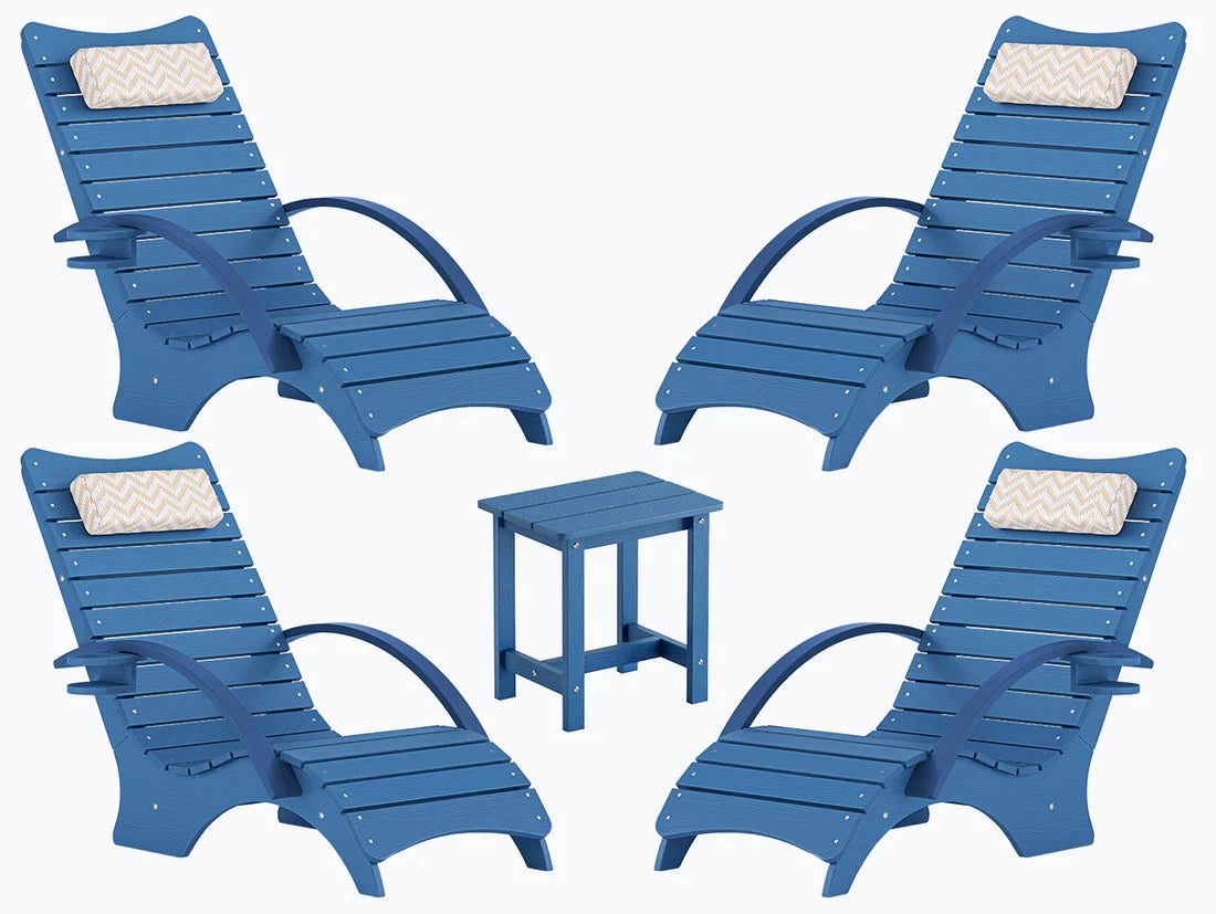 AquaCurve™ AquaWave In-Pool Lounge Chair with Armrests & Cup Holder for Tanning Ledge and Sun Shelf