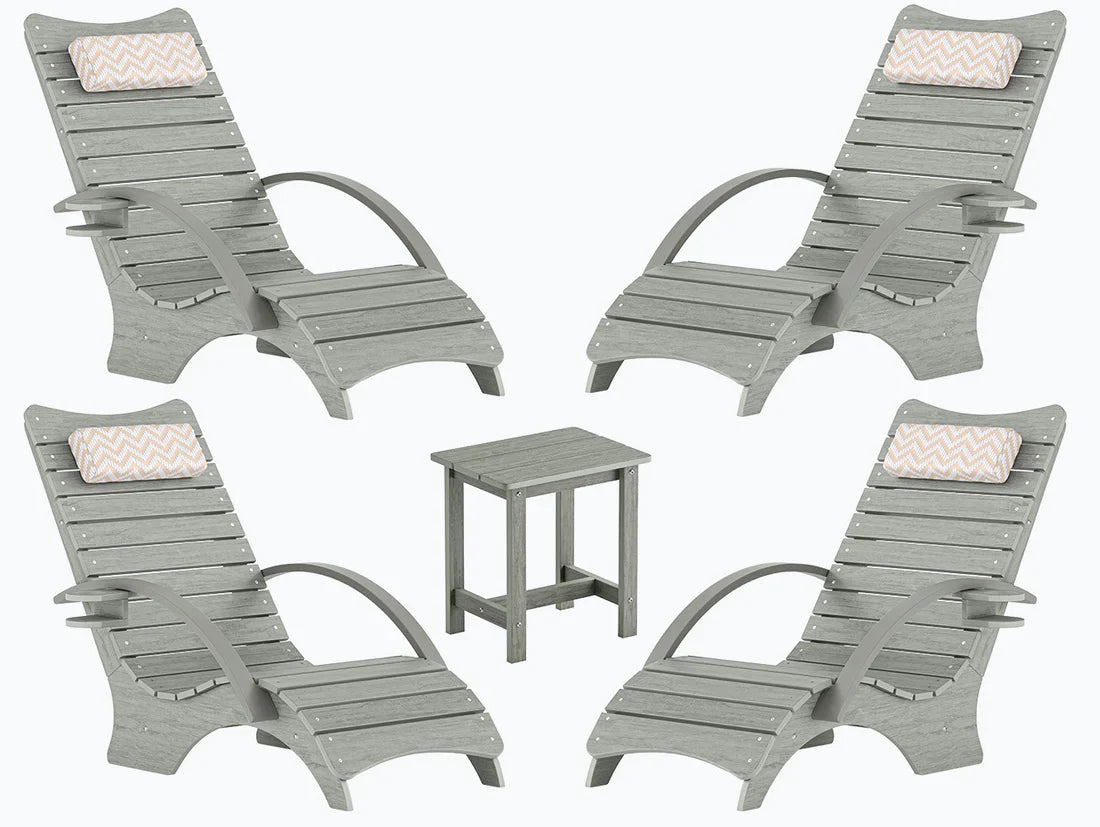 AquaCurve™ AquaWave In-Pool Lounge Chair with Armrests & Cup Holder for Tanning Ledge and Sun Shelf