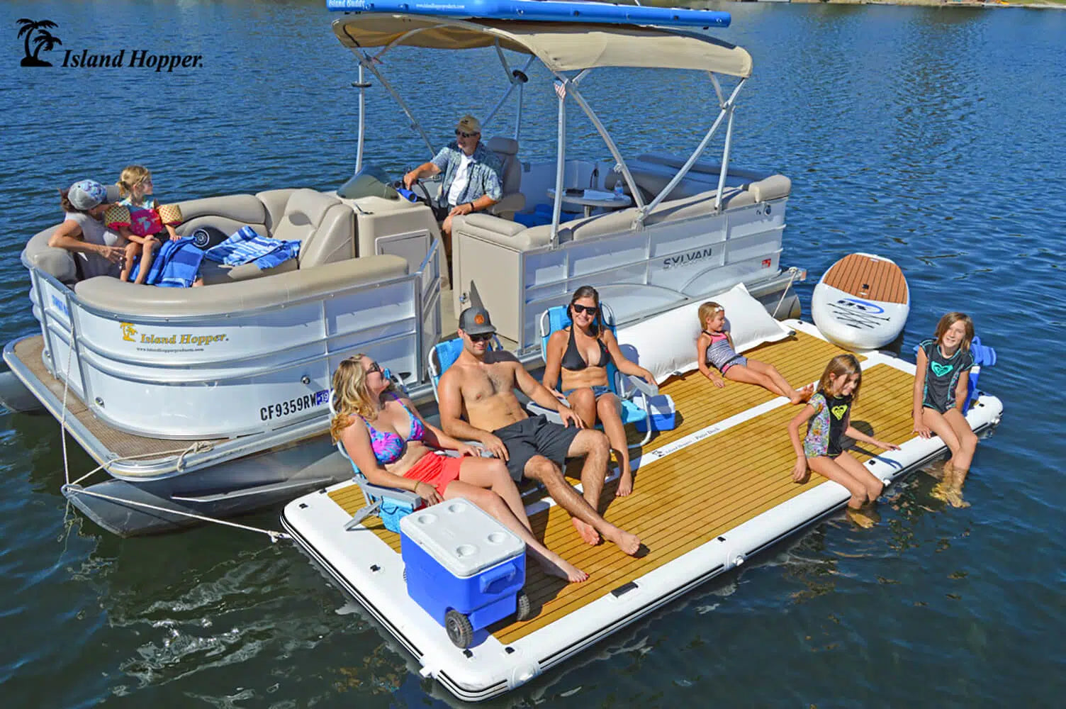 Island Hopper Elite Class Patio Dock 15′ Floating Platform