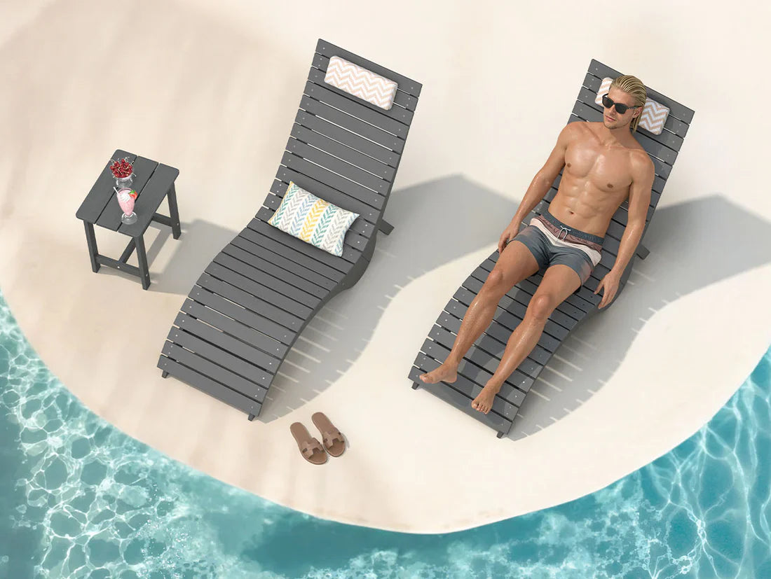 AquaCurve™ AquaWave Sun Shelf Chairs for In-Pool Use