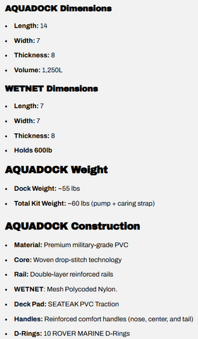 Image of Pop Board Co 14' AquaDock - Inflatable Dock Platform and Lounger *PREORDER JULY 15TH*