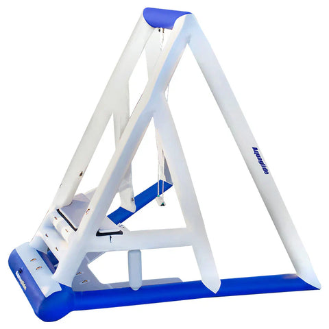 Image of Aquaglide Skyrocket Inflatable Water Park with Trapeze-Style Swing