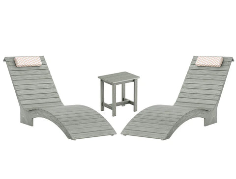 Image of AquaCurve™ AquaWave In-Pool Chaise Lounge Chair and Table for Spacious Tanning Ledges