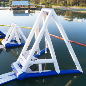 Aquaglide Skyrocket Inflatable Water Park with Trapeze-Style Swing