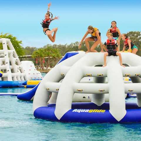 Image of Aquaglide Thunderdome Inflatable Water Park