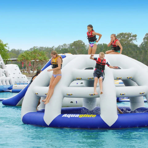 Image of Aquaglide Thunderdome Inflatable Water Park