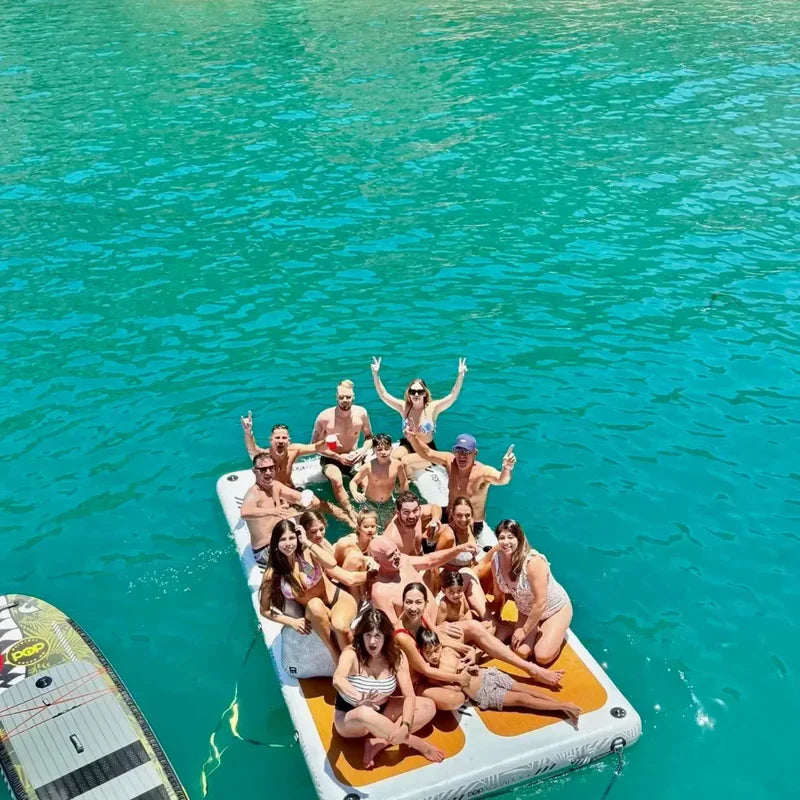 Pop Board Co 14' AquaDock - Inflatable Dock Platform and Lounger *PREORDER JULY 15TH*