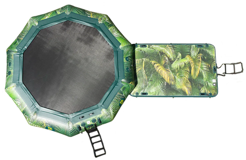 Image of Island Hopper 15’ Water Bouncer Lakeside Graphics Series