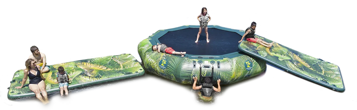Island Hopper 15’ Water Bouncer Lakeside Graphics Series