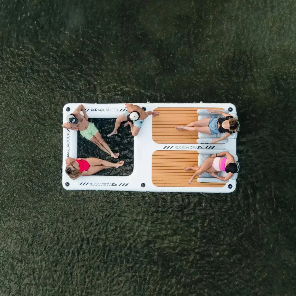 Pop Board Co 14' AquaDock - Inflatable Dock Platform and Lounger *PREORDER JULY 15TH*