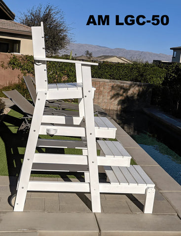 Image of Aquamentor 50" Lifeguard Chair - Compact and Stable Lifeguard Station