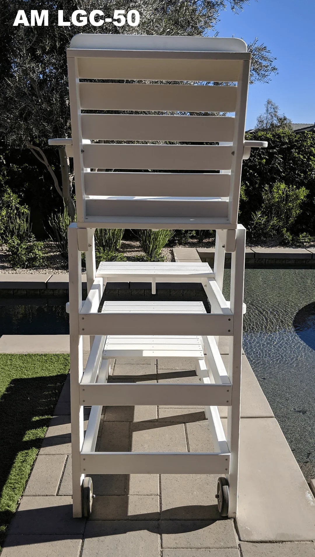Aquamentor 50" Lifeguard Chair - Compact and Stable Lifeguard Station