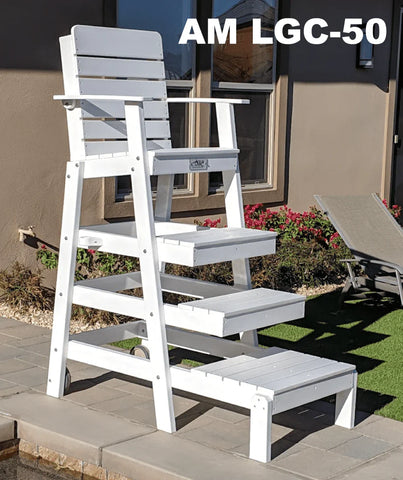 Image of Aquamentor 50" Lifeguard Chair - Compact and Stable Lifeguard Station