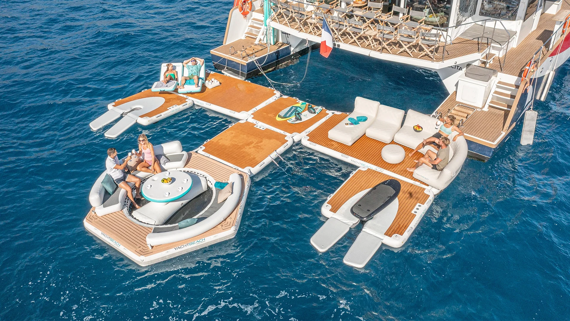 Yachtbeach by Spinera Inflatable Pavilion Party Setup Platform [410 x 355cm]