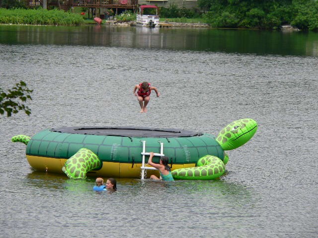 15' Island Hopper "Turtle Jump" Premium Water Trampoline