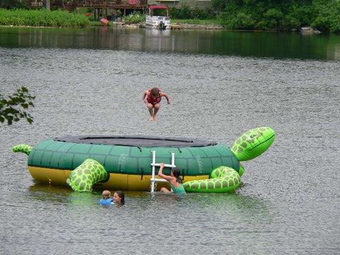 Image of 15' Island Hopper "Turtle Jump" Premium Water Trampoline
